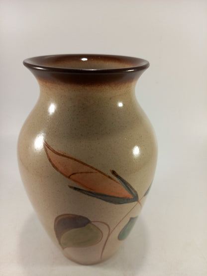 Denby Leaf Floral Vase 17cm Vintage Excellent Condition