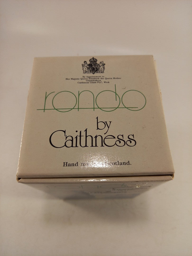 Rondo By Caithness Lilac Small Glass Vase 4151 Brand New In Box