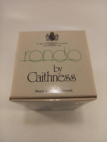 Rondo By Caithness Lilac Small Glass Vase 4151 Brand New In Box