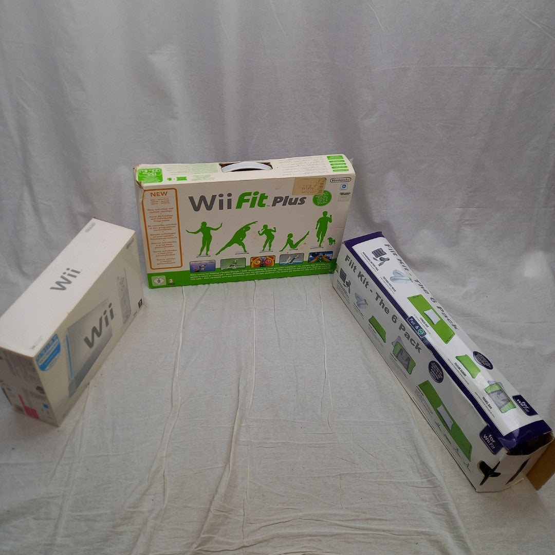 Nintendo Wii fit Plus Bundle With Accessories Tested & Working