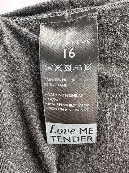 Hygge Charcoal Yoga Slouch Top UK 16 BNWT