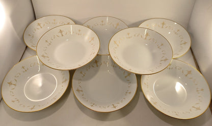 Noritake Courtney Soup Bowl #6520 7.5" Set of 8 Excellent Condition