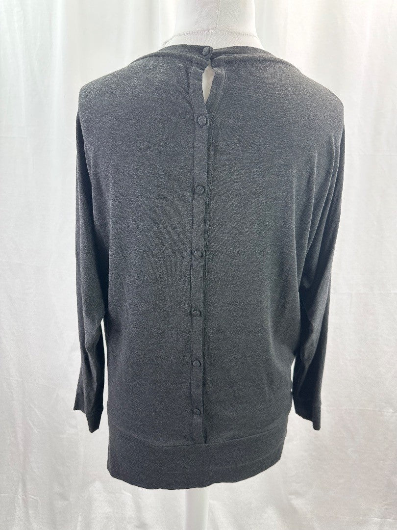 Hygge Charcoal Yoga Slouch Top UK 16 BNWT