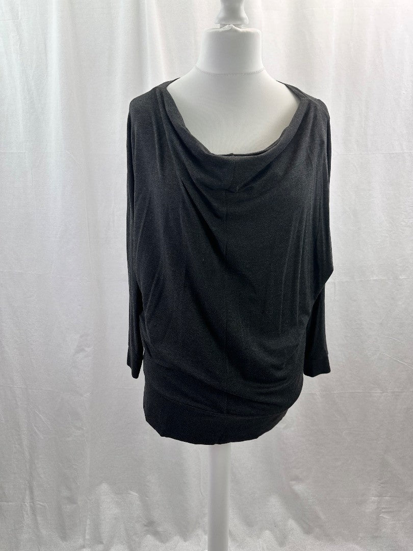 Hygge Charcoal Yoga Slouch Top UK 16 BNWT