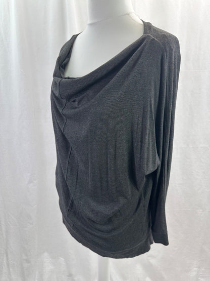 Hygge Charcoal Yoga Slouch Top UK 16 BNWT