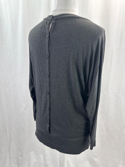 Hygge Charcoal Yoga Slouch Top UK 16 BNWT