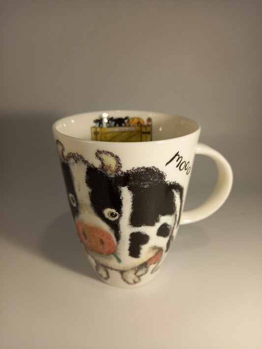 Roy Kirkman Please Shut the Gate 'Mooo' Fine Bone China Coffee Tea Mug