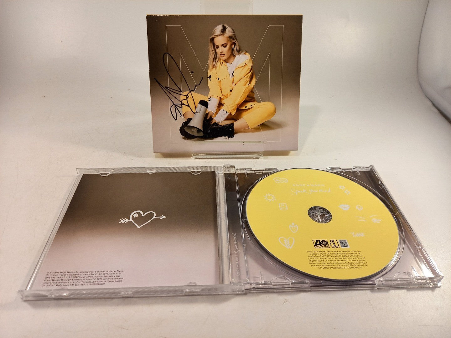 Anne Marie Speak Your Mind CD Signed 2018 Excellent Condition