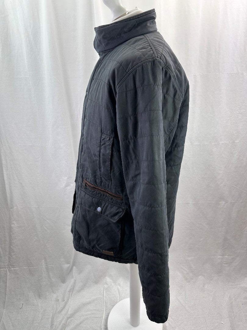 Jack Murphy Men's Padded Insulated Warm Jacket Coat Navy Size XL VGC