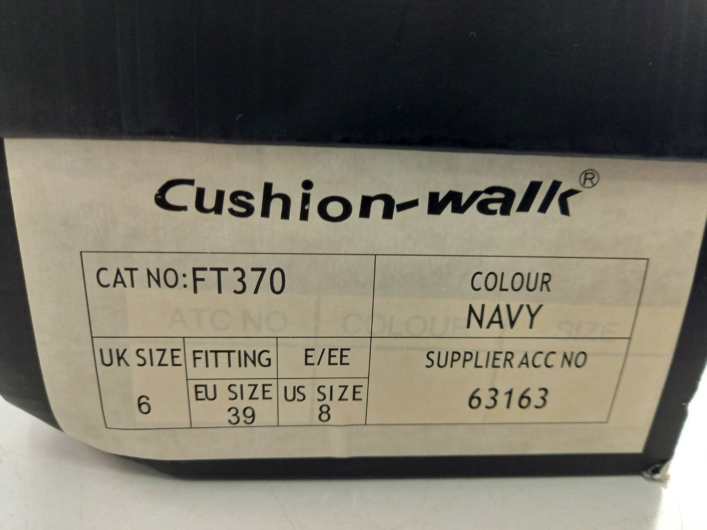 Cushion Walk Navy Fleece Hook & Loop Fastening Slippers Size 6 BNIB