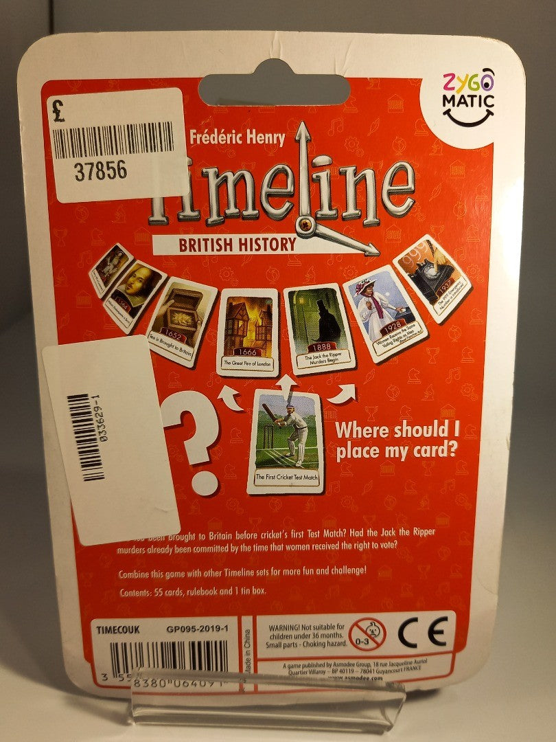 Timeline British History Game - Frederic Henry Historical Learning Card Game New