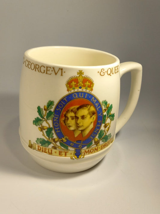 Mintons Coronation of George VI 1937 Commemorative Vintage Mug Royal Memorabilia