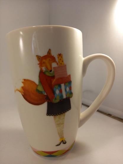 Cypress Home Tall Ceramic Fox Shop Til You Drop Mug Excellent Condition