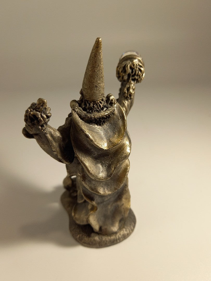 WAPW Mark Locker Pewter 'The Fire Wizard' with a Staff Figurine Myth and Magic