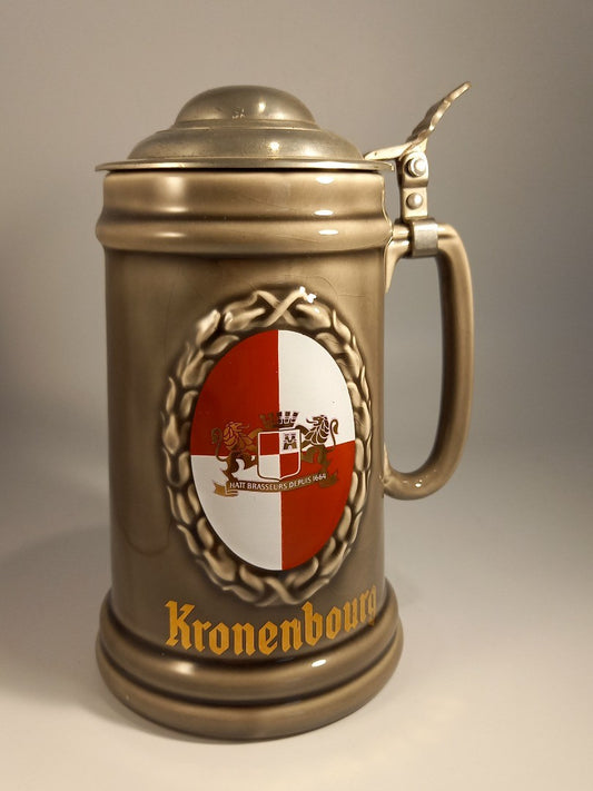 Kronenbourg Wade Ceramic Lidded Vintage Decorative Advertising Tankard