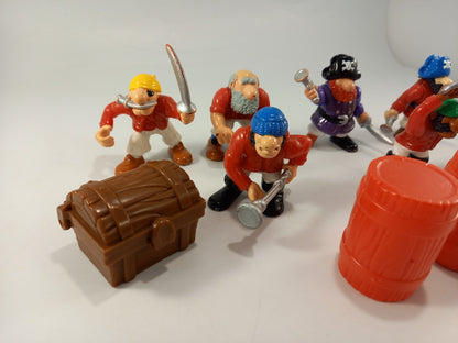 pirate ship vintage fisher price 6x pirates 3x small boats treasure chest cannon