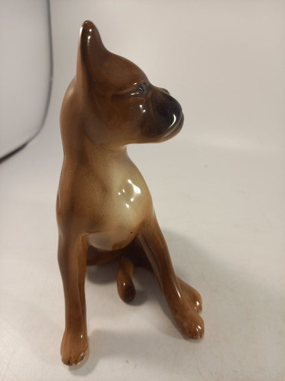 Sylvac Ware Sitting Boxer Dog 209 14cm Excellent Condition Vintage