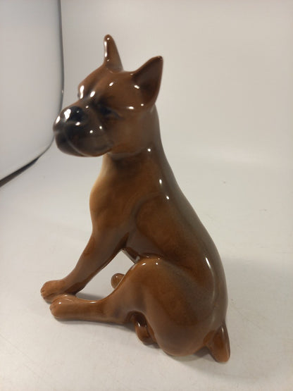 Sylvac Ware Sitting Boxer Dog 209 14cm Excellent Condition Vintage