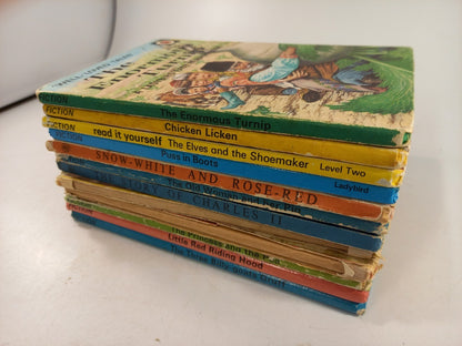 Set of 12 Childrens Ladybird Books Good Condition Vintage