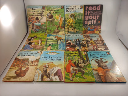 Set of 12 Childrens Ladybird Books Good Condition Vintage