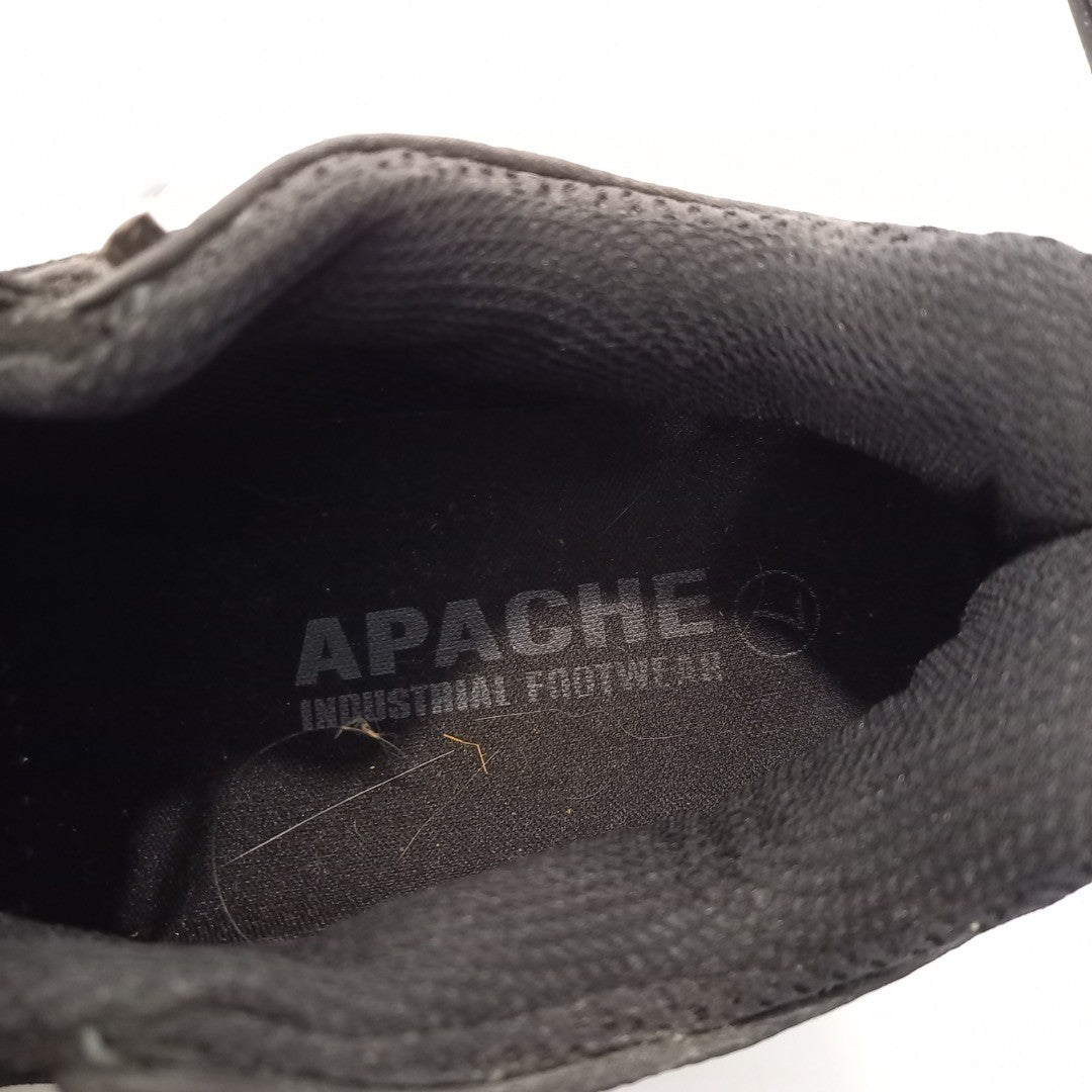 Apache Industrial Footwear Steel Toe Cap Black Trainers Mens UK 7 In Box Good