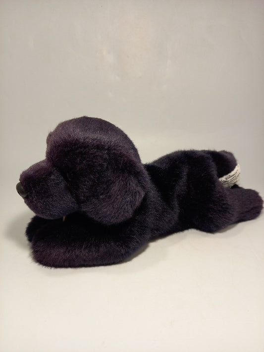 Russ Yomiko Classics Black Labrador Dog Vintage Collectable 13" Soft Toy