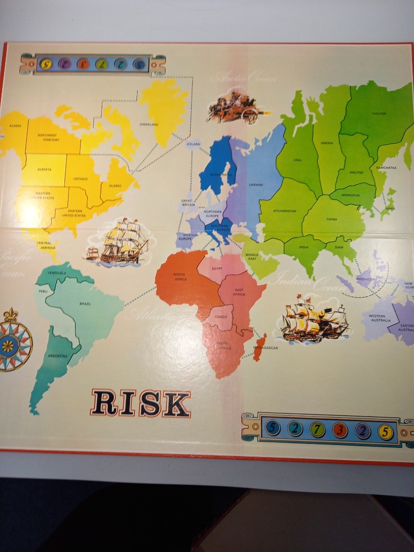 board game risk vintage 1963 strategy occupy territory complete instructions