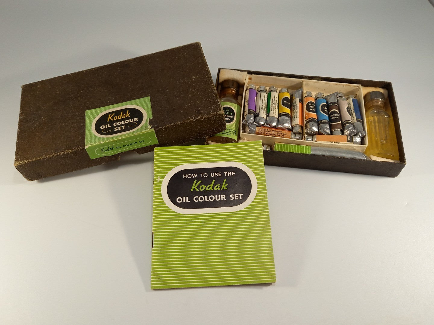 Kodak Oil Colour Set Vintage Complete Paints Box with Instruction Book ...
