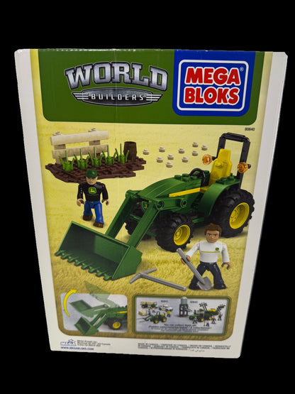 Mega Bloks John Deere Farm Tractor 80840 World Builders 119pc