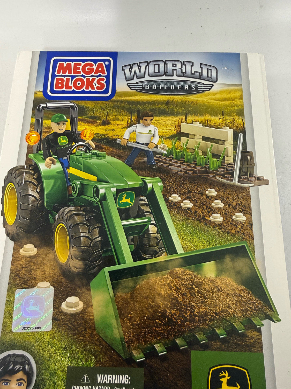 Mega Bloks John Deere Farm Tractor 80840 World Builders 119pc