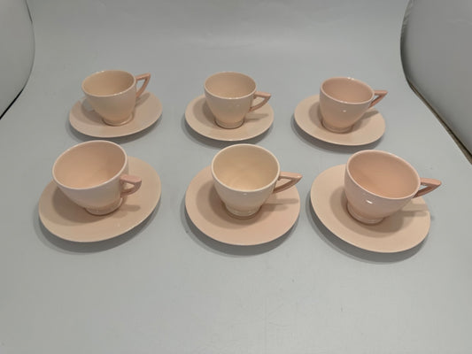 Vintage Wedgwood "Blush Rose" Tea / Coffee Set of 6