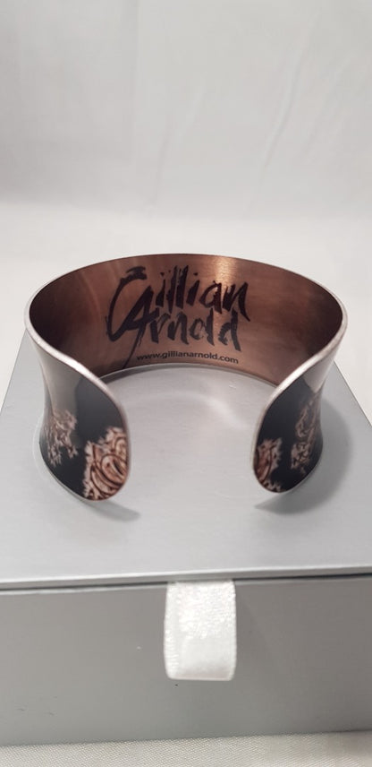 Gillian Arnold Beautifully Crafted Aluminium Bracelet in Black & Gold