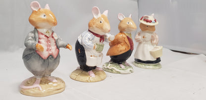 Royal Doulton  Mouse Figurines Collection - Bramley Hedge  x 8 VGC