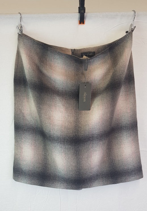 Alexon Wool Mix Grey Skirt Size 20 BNWT