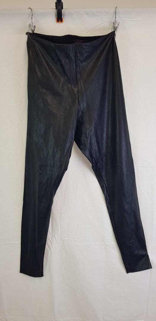 Commando Control Leather Look Leggings Size XL  VGC