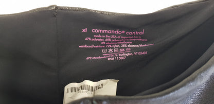 Commando Control Leather Look Leggings Size XL  VGC