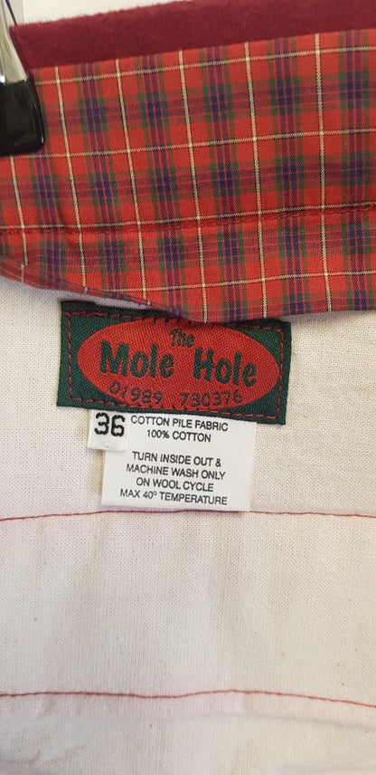 The Mole Hole Red Men's Moleskin Breeches 36W VGC