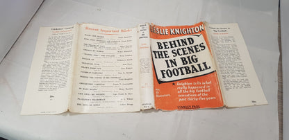 Rare/Vintage - Behind The Scenes In Big Football by Leslie Knighton 1948